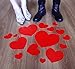 Valentines Day Heart Floor Decals Stickers Valentine Decorations for Home Party Wedding Anniversary Classroom Floor Decor