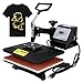 F2C Professional Swing Away 360-degree Rotation Digital Heat Transfer Sublimation T-Shirt Heat Press Machine for T Shirt Black