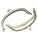 Housweety 3PCs Metal Purse Bag Frame Kiss Clasp Lock Bronze Tone 12.5m x7cm