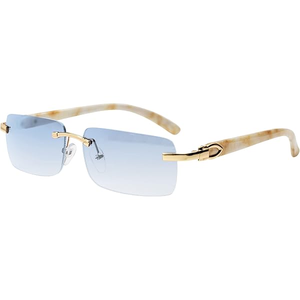 Gafas De Sol Rectangulares Sin Montura, Modernas, Retro, Clá | Meses