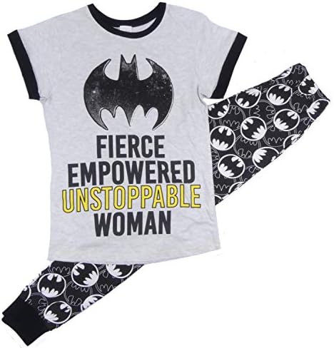 Ladies Older Girls Superhero Pyjamas Pajamas Sleepwear Marvel DC Comics