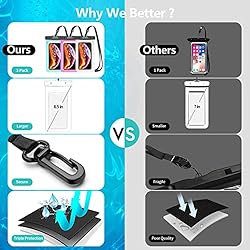 newppon Waterproof Cell Phone Pouch : 3 Pack