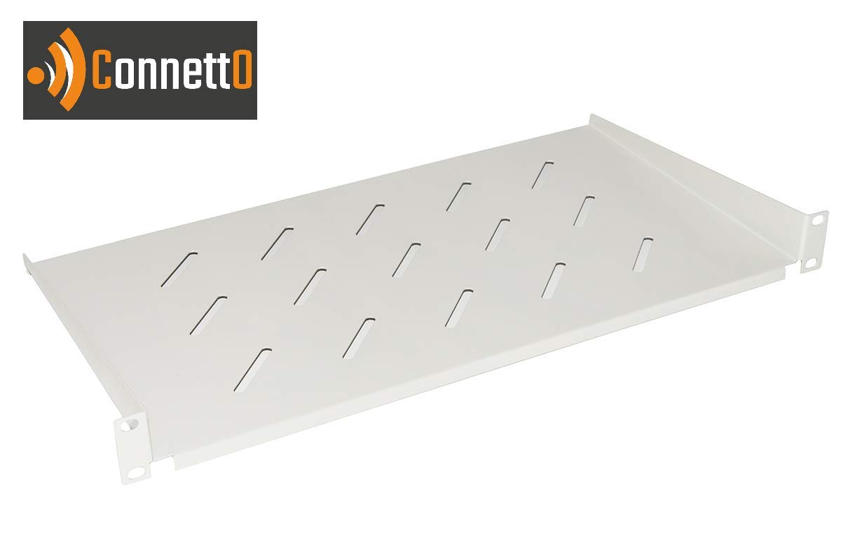 Shelf connector for cabinet 19" 1 unit deep 250 mm. (Universal) colour grey