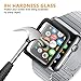 Amoner 3D Full Coverage Screen Protector for 38mm Apple Watch, Tempered Glass, Anti-Scratch, Bubble-Free for iWatch 38mm with Series 1/ 2/ 3 (1Piece in Pack)