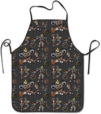 Home Kitchen Machinery Cool Robot Durable Household Aprons Twill 100% Polyester