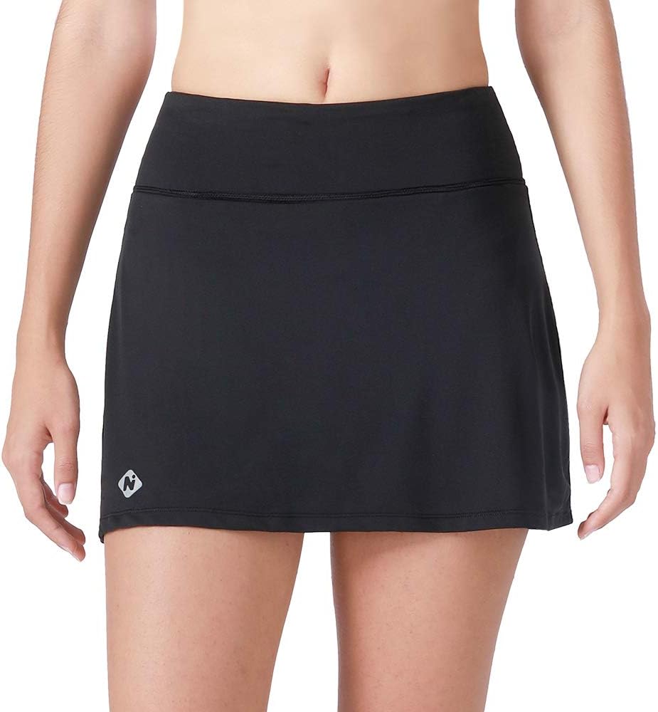 NAVISKINWomen's Active Athletic Skort Lightweight Skirt with Pockets Inner Shorts Perfect Running Golf Tennis Workout Casual Use
