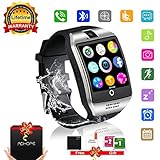 Bluetooth Smart Watch Touchscreen with Camera,Unlocked Watch Cell Phone with Sim Card Slot,Smart Wrist Watch,Waterproof Smartwatch Phone for Android Samsung IOS Iphone 7 6S Men Women Kids (Silver, L)