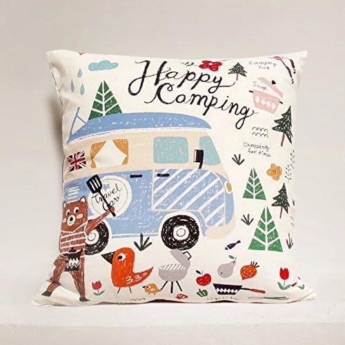 Bear pillow cover , Camping Pillow Case, 20" x 20"