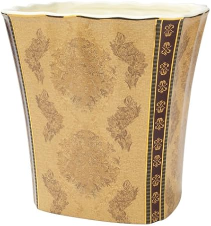 Amazon Com Croscill Townhouse Wastebasket Home Kitchen