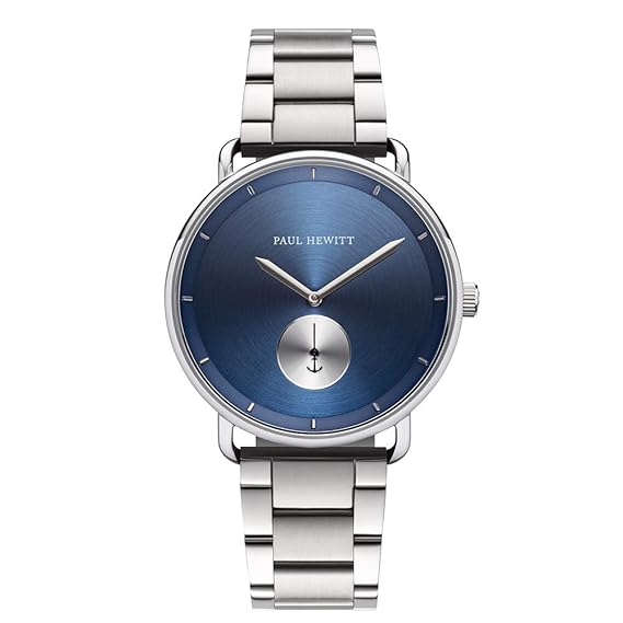 PAUL HEWITT Herren Uhr Breakwater Navy Sunray Edelstahl Metallband
