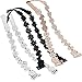 DYS Women's Convertible Lace Bra Straps Flower Patterns Black White Nude 2 Width (15mm, Sunflower)