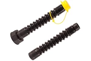 EZ-POUR Gas Can Spout Replacement – Multi-Use For Deluxe Gas Cans and Water Jugs (Pack of 1) - 1, 2, 5 Gallon HI-FLO System with Extension, Flame Arrestor, Flexible Gas Can Nozzle for Jerry Cans
