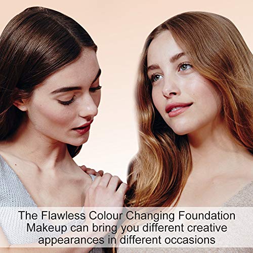 Flawless Finish Foundation, Foundation Cream, Finish Foundation-Colour Changing, Makeup Base Nude Face Moisturizing Liquid Cover, Suitable for ALL Skin Types, SPF15 - Thumbnail 5
