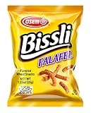 Bissli Falafel Flavored Crunchy Wheat Snack Perfect Lunch Snack for Kids & Adults 1.23oz Bag (Pack of 48)
