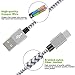 Type C, Asstar [3 Pack] 3FT Nylon Braided Long Cord-USB Data Charge Charging Cable for ZTE Zmax Pro Z981/Galaxy S8 / S9 / S8 Plus / S8+ /S8 Active/Pixel XL, Nexus 6p/5X,LG G5