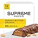 Supreme Protein 30g Protein Bar, Peanut Butter Crunch, 3.38 fl oz Bar, (12 Count)
