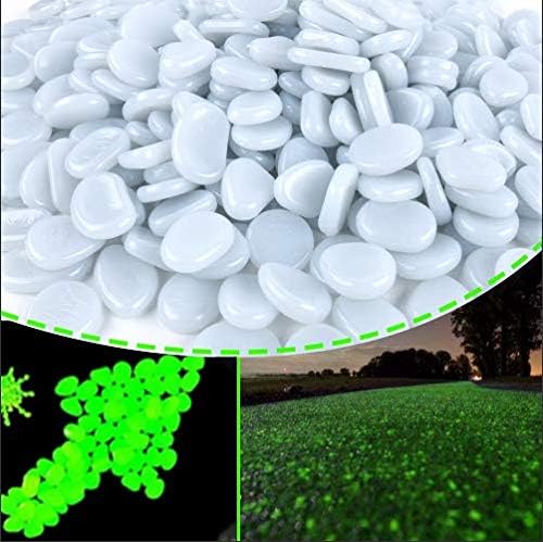 Hardscaping Materials - HTWNK Glowing Rocks, Glow in The Dark Pebbles Solar Stones for Outdoor Garden Walkways Pathway Patio Lawn(1000PCS, Green)