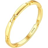 KIFUTENG 925 Sterling Silver 14K Gold Plated Statement Rings for Women Engagement Wedding Band Stackable Rings Thumb Rings Knuckle Ring Friendship Rings Dainty Jewelry Birthday Christmas Gifts