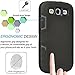 ULAK Galaxy S3 Case, S3 Case - Anti-Slip 3in1 Shockproof S3 Case Hybrid Dust Scratch Shock Resistance Cover Rubber Combo Case for Samsung Galaxy S3 III i9300 Rigid Plastic+Soft Silicone (Black)