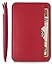 Vaultskin CHELSEA Mens RFID Blocking Slim Leather Card Wallet - Minimalist Front Pocket Cardholder in Carmine Red