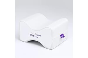C CUSHION LAB Extra Support Orthopedic Knee Pillow for Side Sleepers - Healthy Alignment Leg Pillow for Sleeping - Hip, Pregnancy, Sciatica, & Back Pain Relief - Memory Foam Contour Wedge - Large Size