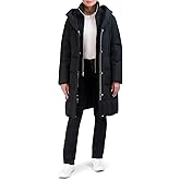 Cole Haan Women's Taffeta Down Coat with Bib and Set in Hood