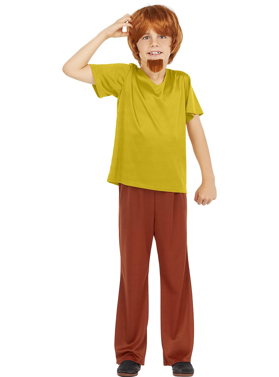 Funidelia | Shaggy costumes - Scooby Doo OFFICIAL for boy Scooby Doo, Cartoons - Costumes for kids, accessory fancy dress & props for Halloween, carnival & parties - Size 5-6 years - Green