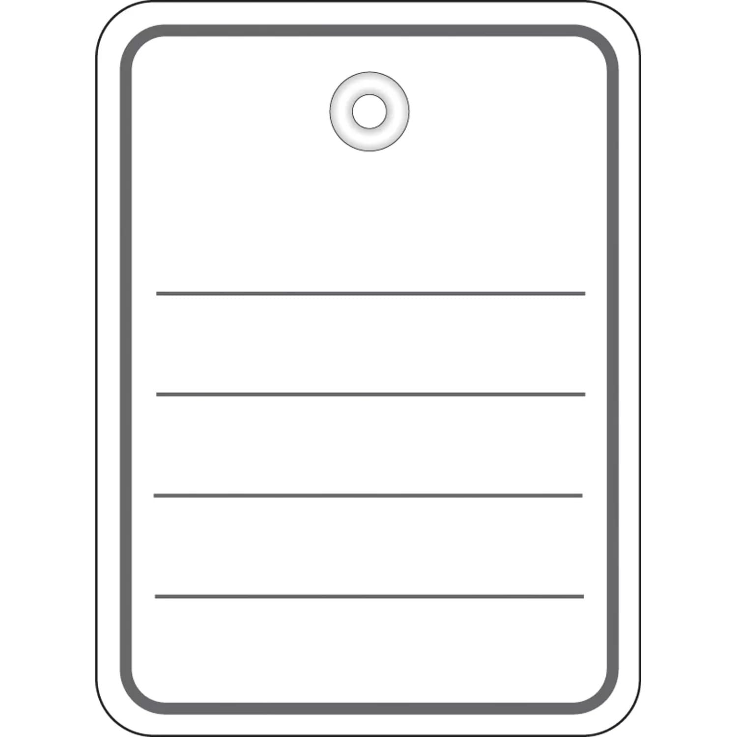 HERMA 6840 Goods Tags with Eyelet (48 x 65 mm, Large, Thread Length Approx. 8 cm) Cardboard Tags for Labelling, 1,000 Price Labels, White