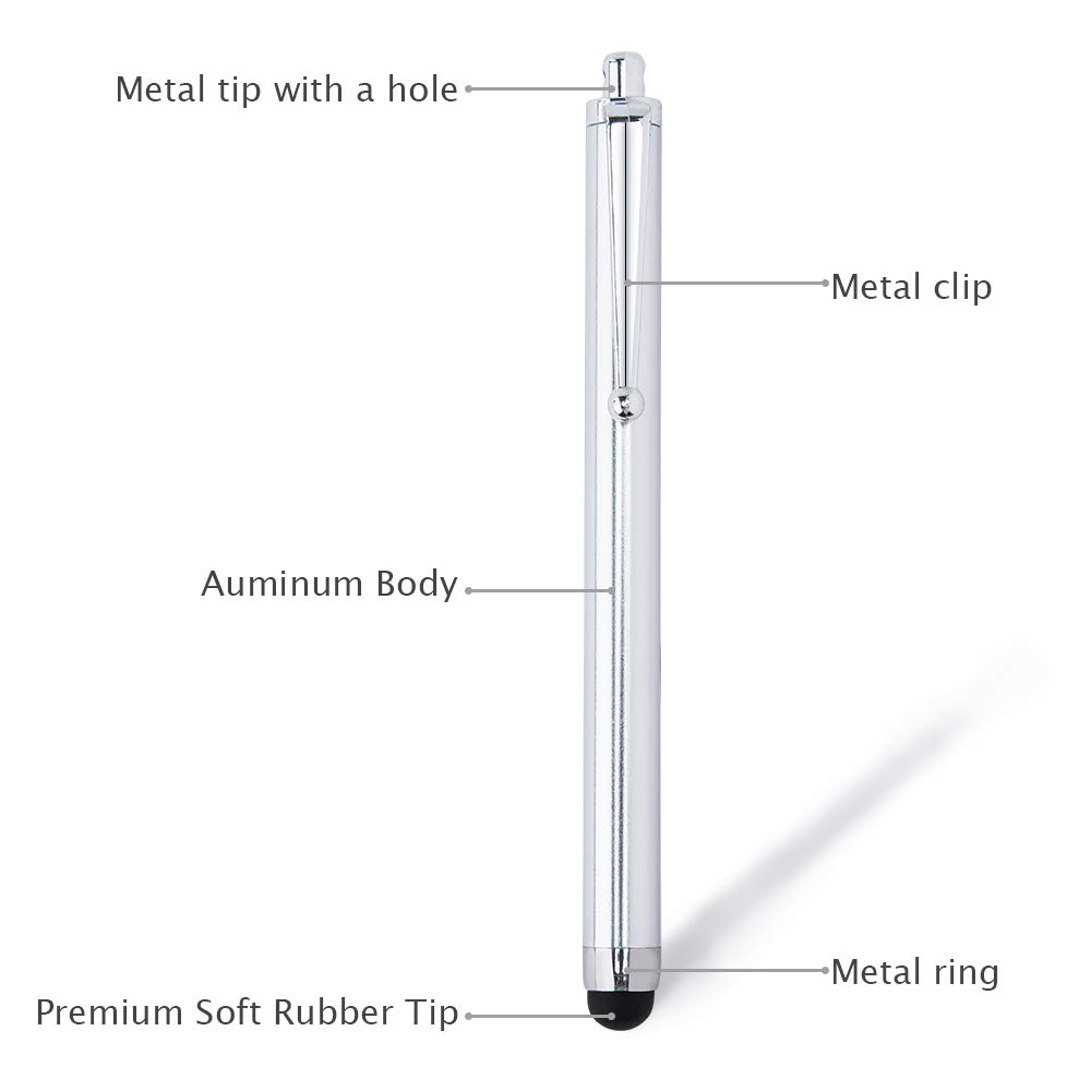 Briout Stylus Pens for Touch Screens, 36 Pack Capacitive Stylus, High Precision Compatible with All Universal Touch Screen Devices (12 Multicolor)