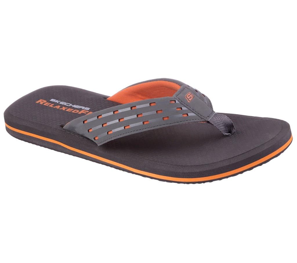 skechers sandals mens orange