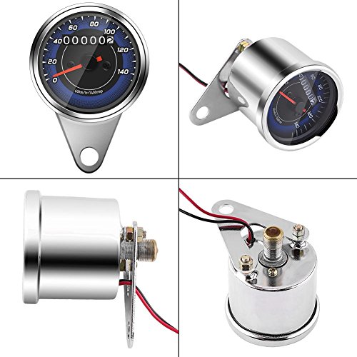 Motorfiets Odometer - 1 st Universele Motorfiets Speedometer Odometer Motorfiets Speedometer Gauge KM/H Speedo Meter met… - Image 6