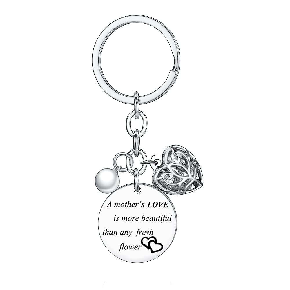 BESPMOSP Mother's Day Keychain Mum Gift From Daughter Mother Daughter Gift Son Keychain Birthday Keyring From Daughter Son (A mother's love)