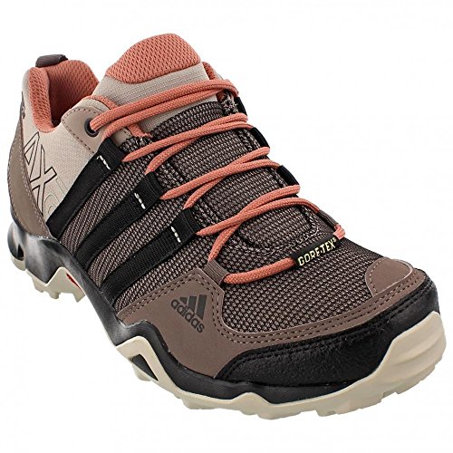 adidas Outdoor Women's AX2 Gore-Tex Hiking Shoe, Vapour Grey/Black/Raw Pink, 7 M US