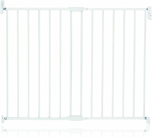 brica top of stairs extending metal gate