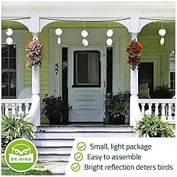 De-Bird Repellent Disks, 8 Pack Set Bird Deterrents