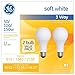 GE Lighting Incandescent Light Bulbs, A21 3-Way Light Bulbs, 50/100/150-Watt, 615/1540/2155 Lumen, Medium Base, Soft White, 12-Pack, General Purpose White Light Bulbs, 3-Way White Light Bulbs, 2 pack (97763)
