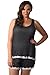 Velvet Kitten Comfy Plus Size Tank Top & Short 562856x 2X Black/Pink