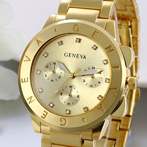 JewelryWe Reloj de cuarzo Hombre de caso Business pulsera acero inoxidable aleación Fantasía longitud 23.5 cm - Imagen 4