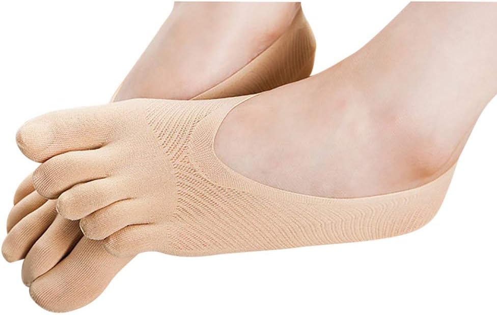 Toe Socks, Kuhxz Low Cut No Show Running Cotton Crew Five Fingers Socks Summer