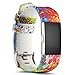 AIWELL For Fitbit Charge 2 Bands,Silicone Adjustable Replacement Sport Strap Printed Bands with Classic Buckle For Fitbit Charge2 HR,Fitbit Charge 2 Accessories Wristbands (Pattern-13, Large)