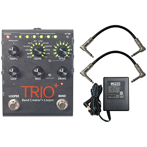 Digitech Trio+ Band Creator + Looper w/ Patch Cables and Power Supply