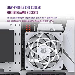 ID-COOLING IS-55 ARGB White CPU Cooler Low Profile