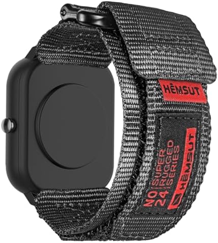Amazon.com: Msvueioe 22MM Rugged Nylon Band Compatible for