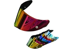 STABLENEINO AGV Pista Corsa Gprr Visor Commpatible with Pista/GPR/GPRR/Corsa/Race3 for Day and Night Use (Electroplated Red)