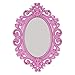 Baroque Magnetic School Locker Mirror/Office Locker Mirror/Room Mirror - Must Have Locker Accessory/Decoration (Pink)