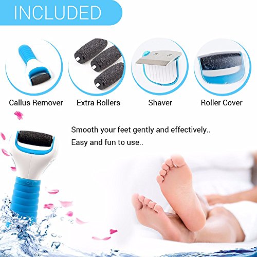 Pedicure Foot File Callus Remover, Includes 3 Extra Mineral Pumice