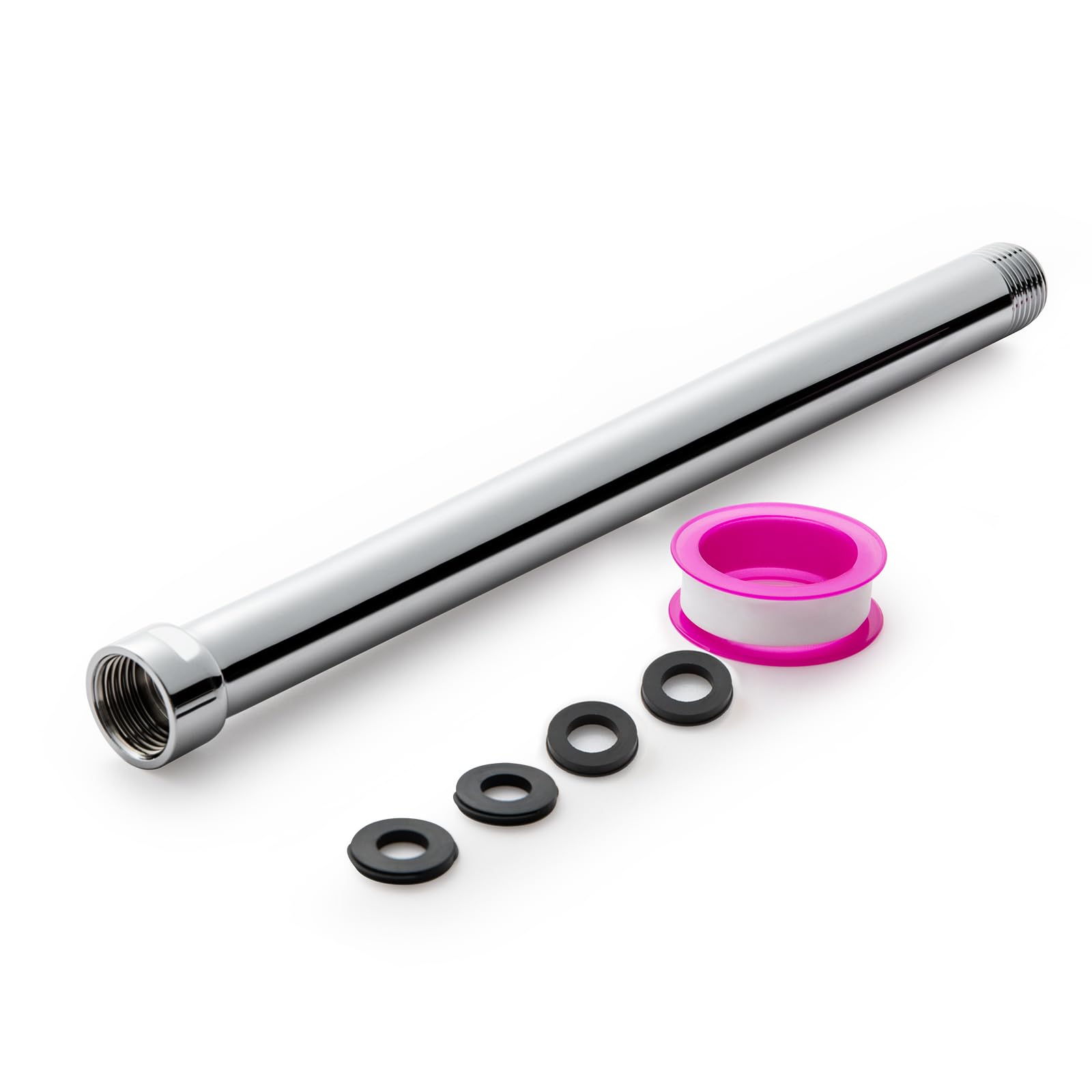 OFFO Shower Head Extension Arm 25cm(10 inch), for Shower Head Made of 304 Stainless Steel, Chrome