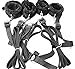 Angel Kiss Fetish Under Bed Restraint System Kit with Adjustable Soft Wrist and Ankle Cuffs Bondage Restraints Collection for Male Female Couple