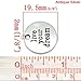 JGFinds Inspirational Message Charms (Live Your Dream, Never Give Up) Silver Tone, 60 Pack