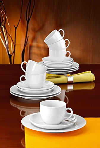 Seltmann Weiden 001.719978 Kaffeeservice 18-teilig Rondo, weià – Bild 3